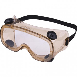 Oчила маска проѕирни поликарбонатни леќи PVC оквир 4 вентили за воздух индиректна вентилација