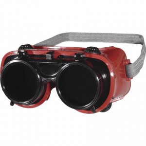 Oчила за заварување и брусење двоен оквир со проѕирни и затемнетни минерални леќи DIN5. Оквир од свиткувачки PVC